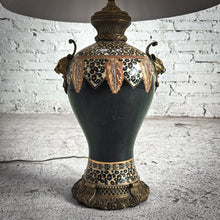 Load image into Gallery viewer, Vintage Eclectic Glazed Ceramic Standard Table Lamp
