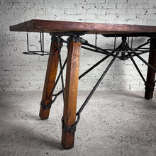 Load image into Gallery viewer, Rustic Mesquite &amp; Iron Kitchen Island
