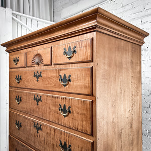 Antique Eldred Wheeler Chippendale Maple Chest of Drawers