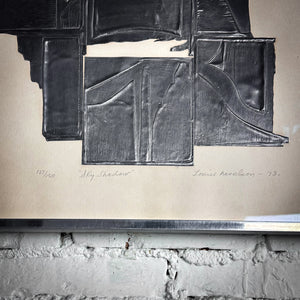 1973 Louise Nevelson Contemporary Lead Embossed