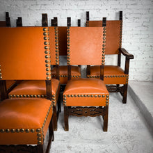 Load image into Gallery viewer, Set of 8 Jason Scott Collection Old World Oak Dining Chair
