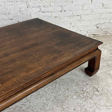 Load image into Gallery viewer, Ming Style Waisted Hardwood Coffee Table
