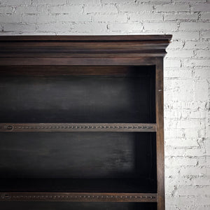 Colonial Revival Espresso Hardwood Bookcase