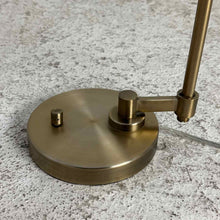 Load image into Gallery viewer, Pair of Brass Arch Lamps Seeded Glass
