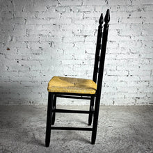Load image into Gallery viewer, Set of 4 Provincial Seagrass &amp; Wood Dining Chair
