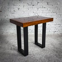 Load image into Gallery viewer, Modern Glossy Resin Wood Side Table
