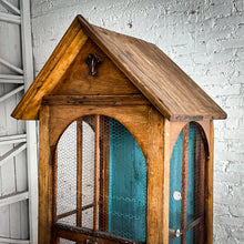 Load image into Gallery viewer, Monumental Gothic Revival Pine Shrine Birdcage
