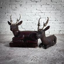 Load image into Gallery viewer, Single Southeast Asian Carved Dark Wood Decorative Sculpture
