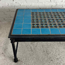 Load image into Gallery viewer, Spanish Revival Iron &amp; Tile Coffee Table
