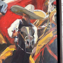 Load image into Gallery viewer, Mary Breneman 'Charreada II' Oil Canvas
