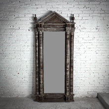 Load image into Gallery viewer, Large Neoclassical Whitewash Wood Wall Mirror
