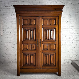 Transitional Wood Wine Cabinet