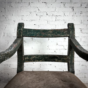 Rustic Weathered Wood Armchair