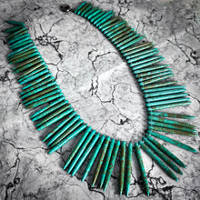 Load image into Gallery viewer, Southwest Style Natural Spiked Turquoise Necklace
