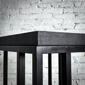 Modernist Mirror Top Accent Table