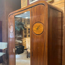 Load image into Gallery viewer, Art Deco Marquetry Mahogany Armoire Cabinet
