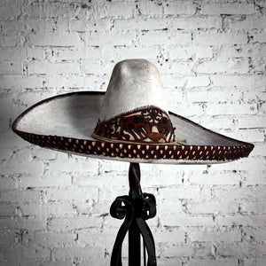 Early 20th C. Mexican Rabbit Fur Charro Hat Decorative Folk Piece
