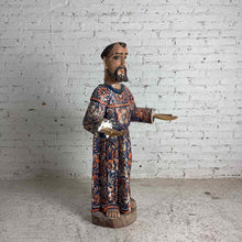 Load image into Gallery viewer, Vintage Mexican Wood Bulto Saint Statue
