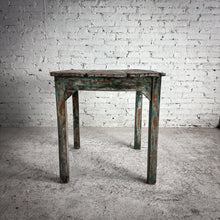 Load image into Gallery viewer, Antique Rustic Distressed Wood Side Table
