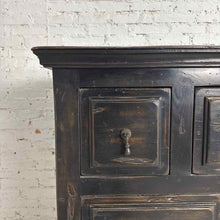 Load image into Gallery viewer, Spanish Revival Black Chest on Stand
