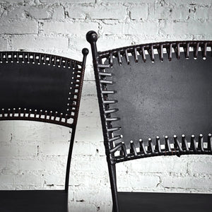 Set of 4 Industrial Iron Dining Chair