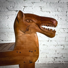 Load image into Gallery viewer, 1980&#39;s Folk Figural Mesquite Bench
