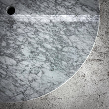 Load image into Gallery viewer, Blu Dot Plateau Carrara Marble Cocktail Table
