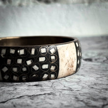 Load image into Gallery viewer, Artisan Tribal Brass Bone Bangle
