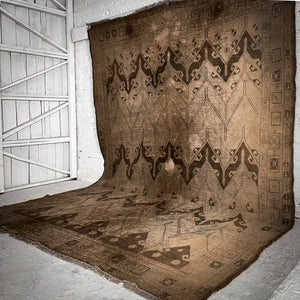 1940's Jajim Braided Wool Kilim Flatweave Rug