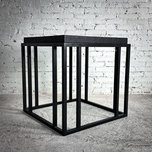 Modernist Mirror Top Accent Table
