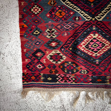 Load image into Gallery viewer, Vintage Anatolian Wool Turkish Flatweave Rug
