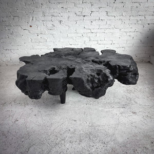 Dark Bon Shou Sugi Ban Cocktail Table