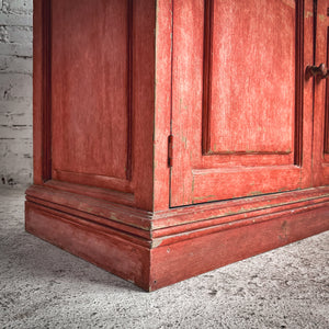 Vintage Swedish Painted Oak Sideboard