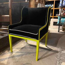 Load image into Gallery viewer, Casamidy Ixelles Velour Iron Wingback Chair
