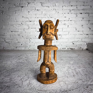 20th Century African Wood Male Ancestor Decorative Sculpture