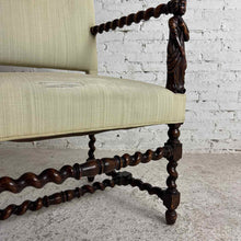 Load image into Gallery viewer, Antique Renaissance Revival Carved Wood Armchair
