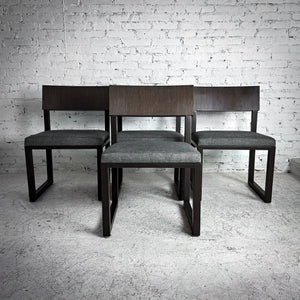 Set of 4 Modern Laminate Composite Wood Dining Chair