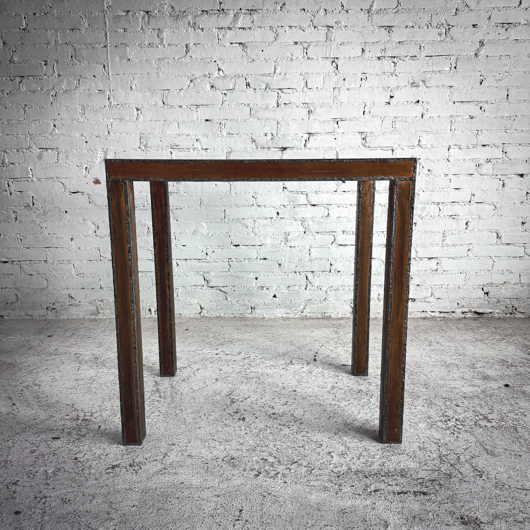 Rachel Horn Minimalist Copper Clad Side Table