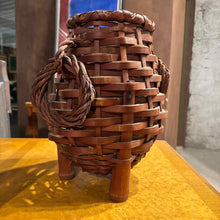 Load image into Gallery viewer, Antique Japanese Woven Basket Decorative Accessory
