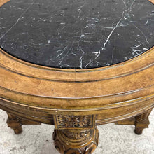 Load image into Gallery viewer, Neoclassical Marble Top Side Table
