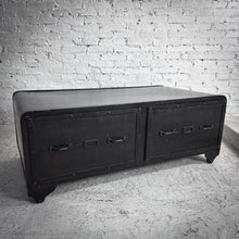 Load image into Gallery viewer, Industrial Black Bent Steel Cocktail Table
