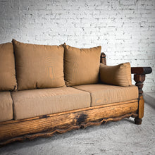 Load image into Gallery viewer, Vintage 3 Seat Hacienda Style Hardwood Sofa
