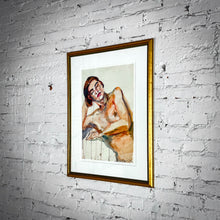 Load image into Gallery viewer, Signed Watercolor Figure Study Nude
