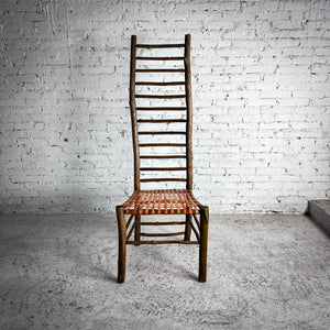 High Back Primitive Twig Accent Chair