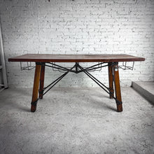 Load image into Gallery viewer, Rustic Mesquite &amp; Iron Kitchen Island
