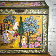 Load image into Gallery viewer, Mexican Signed Folk Art Hand-Painted Wood Chest
