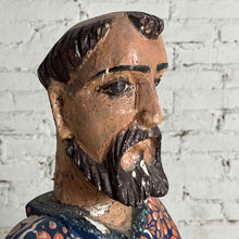Load image into Gallery viewer, Vintage Mexican Wood Bulto Saint Statue
