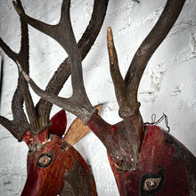 Load image into Gallery viewer, Single Southeast Asian Hand Carved Painted Wood Wall Decor
