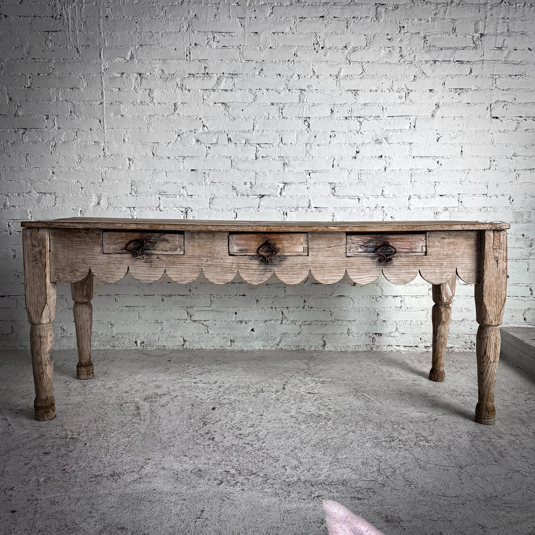 Antique Campesino Weathered Pine Console