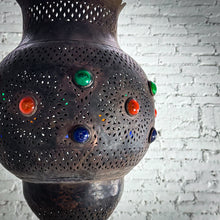 Load image into Gallery viewer, Moroccan Aged Brass Pendant Light
